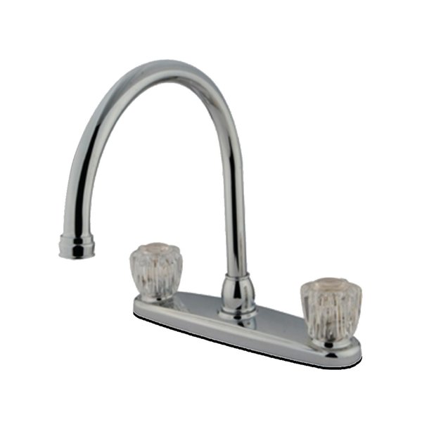 Kingston Brass KB790AC 8" Centerset Kitchen Faucet, Polished Chrome KB790AC